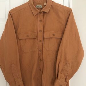 Vintage LL Bean chamois cloth shirt. Size 16.